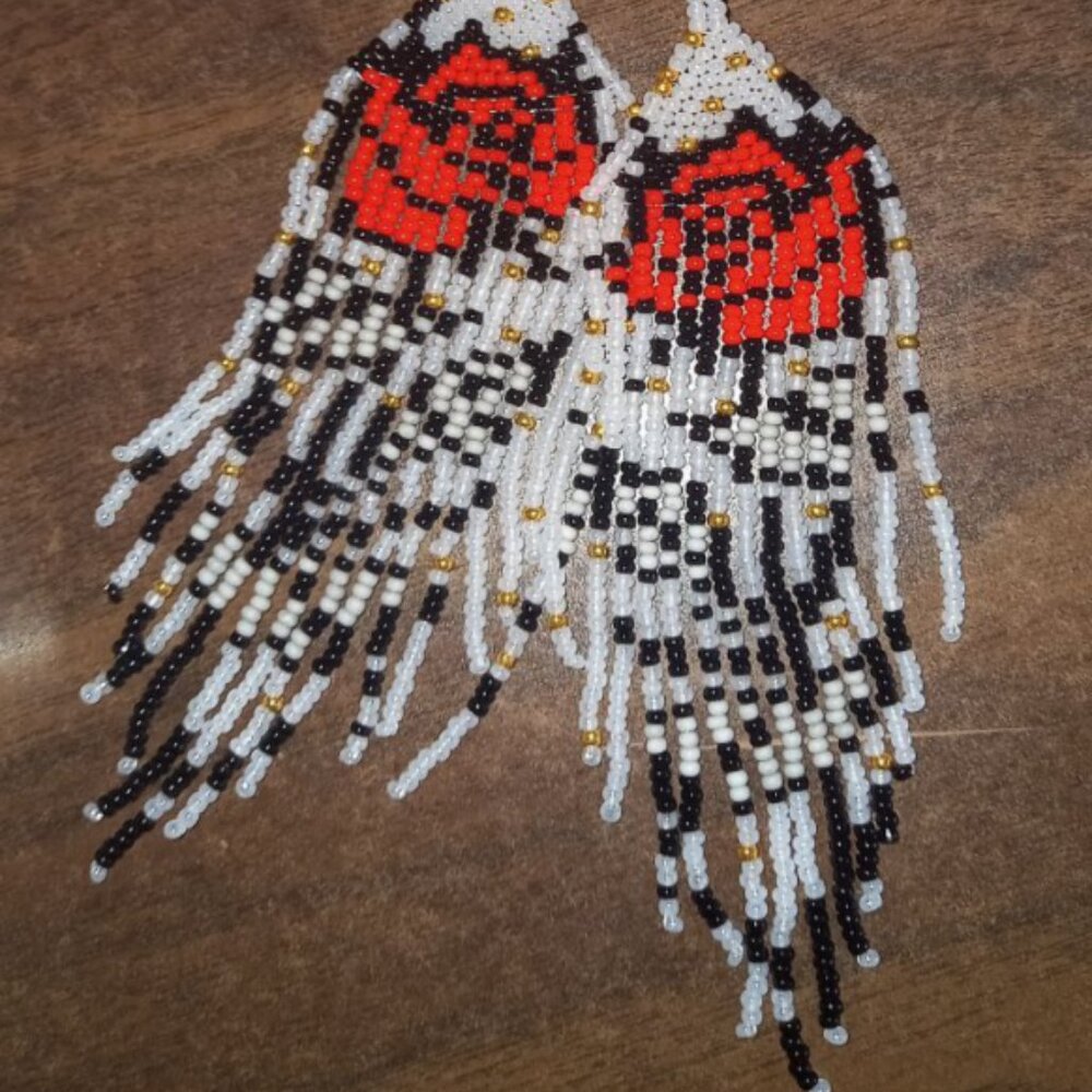 💙 Handmade Beaded Earrings 💙